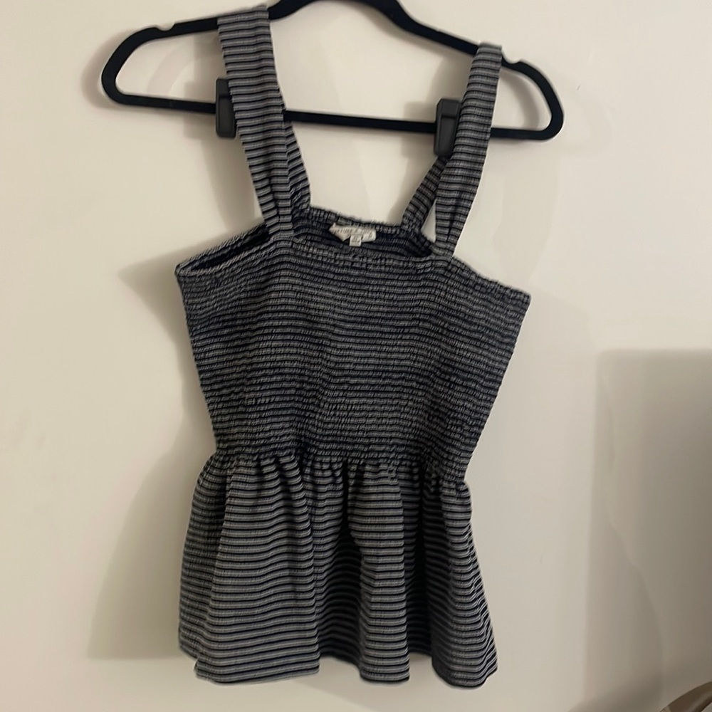 Madewell Peplum Striped Top